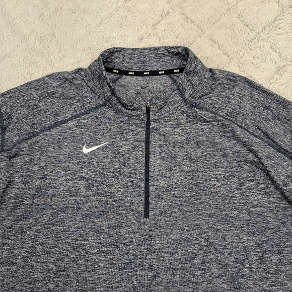 Nike Jacket Mens XXL Gray Heather Dry Element ½ Zip Pullover Running Warm Soft - Picture 2 of 10